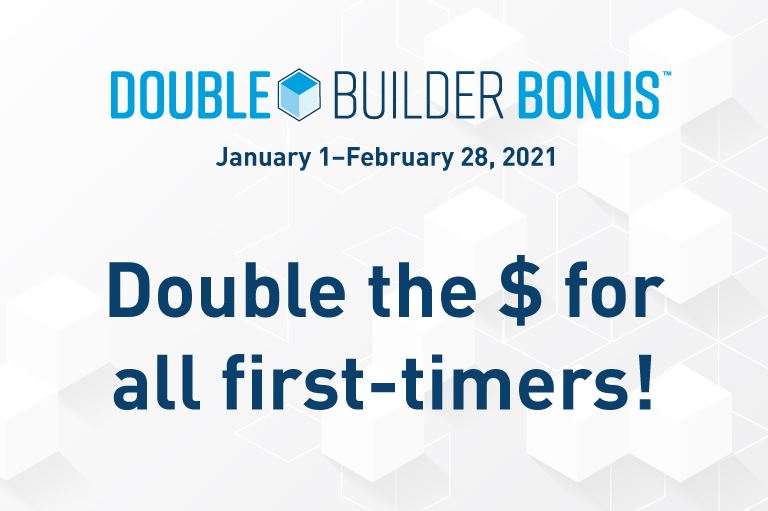 Double Builder Bonus Promotion 