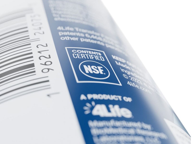 La NSF certifica el contenido de 4Life Transfer Factor Plus