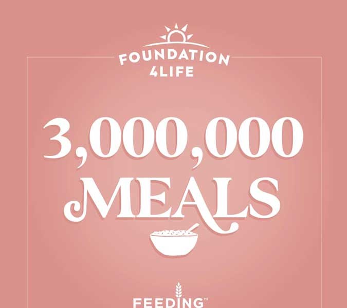 4Life匯聚愛心，捐贈300萬份餐點予「賑濟美國」