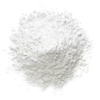 A mound of white N-Acetyl L-Cysteine powder, known to be a powerful antioxidant.