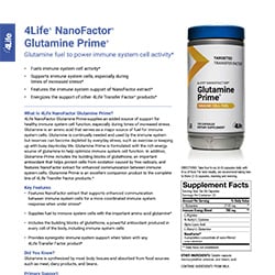 Maximize Performance and Support Immune Health with 4Life NanoFactor Glutamine Prime - Ordering Information and Usage Instructions