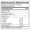 Tabla Nutricional Glutamine Prime