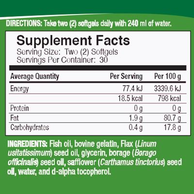 Bioefa nutritional facts