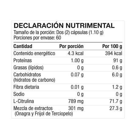 Tabla  Nutrimental Woman