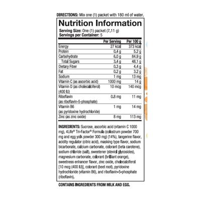 4Life TF-Boost Nutrition Information