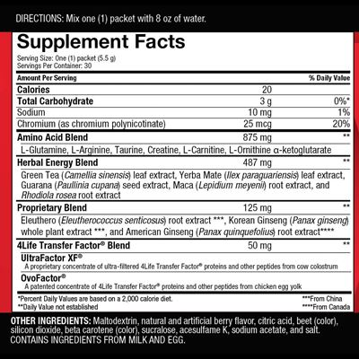 Berry Go Stix Nutritional Facts