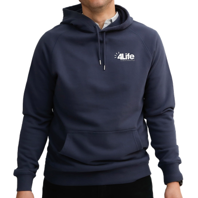 Men's blue hoodie