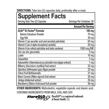 Vista nutritional facts